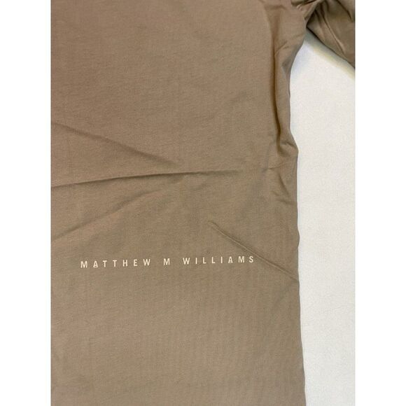 NIKELAB X MMW Nike Center Swoosh Graphic T-shirt Men Medium Beige AA4244 235 NWT - Picture 4 of 8